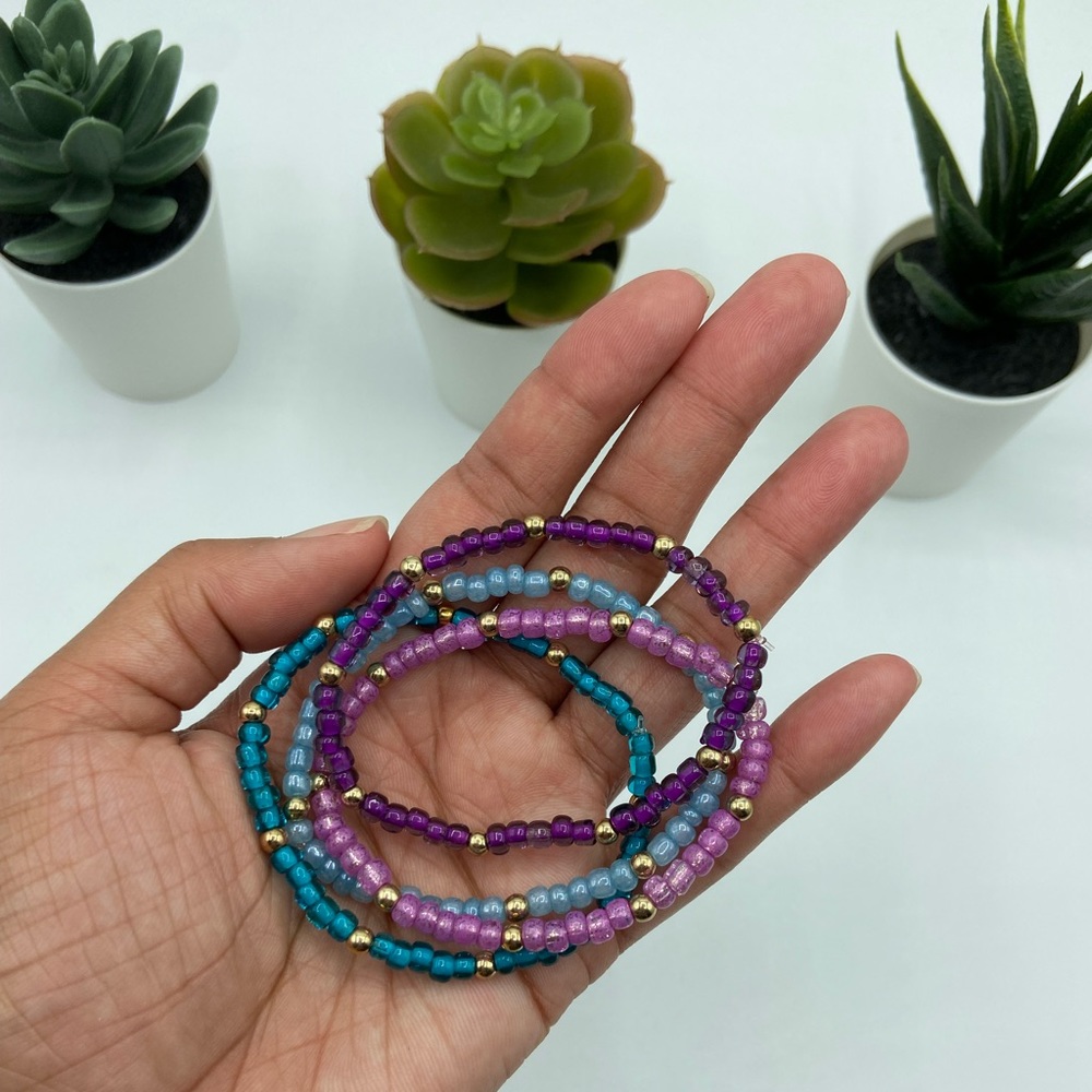 Handmade Trendy Glass Seed Bead Bracelets